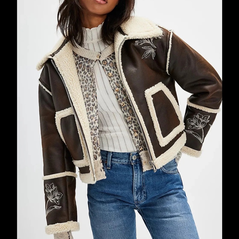 NWT Free People x Driftwood Sundance Silas Sherling Jacket